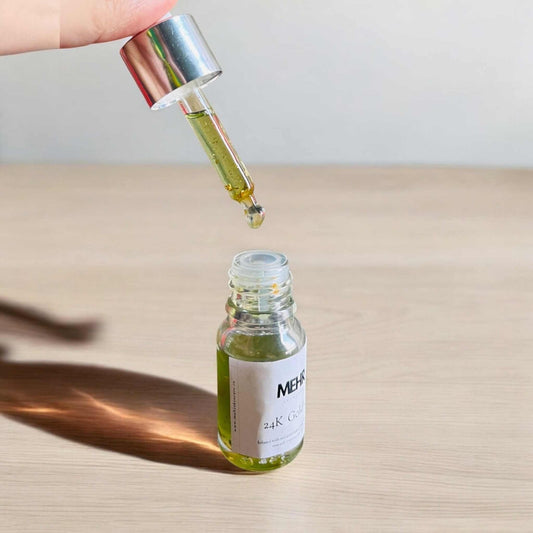 24K Gold Organic Face & Body Oil Serum - Mehr Skincare