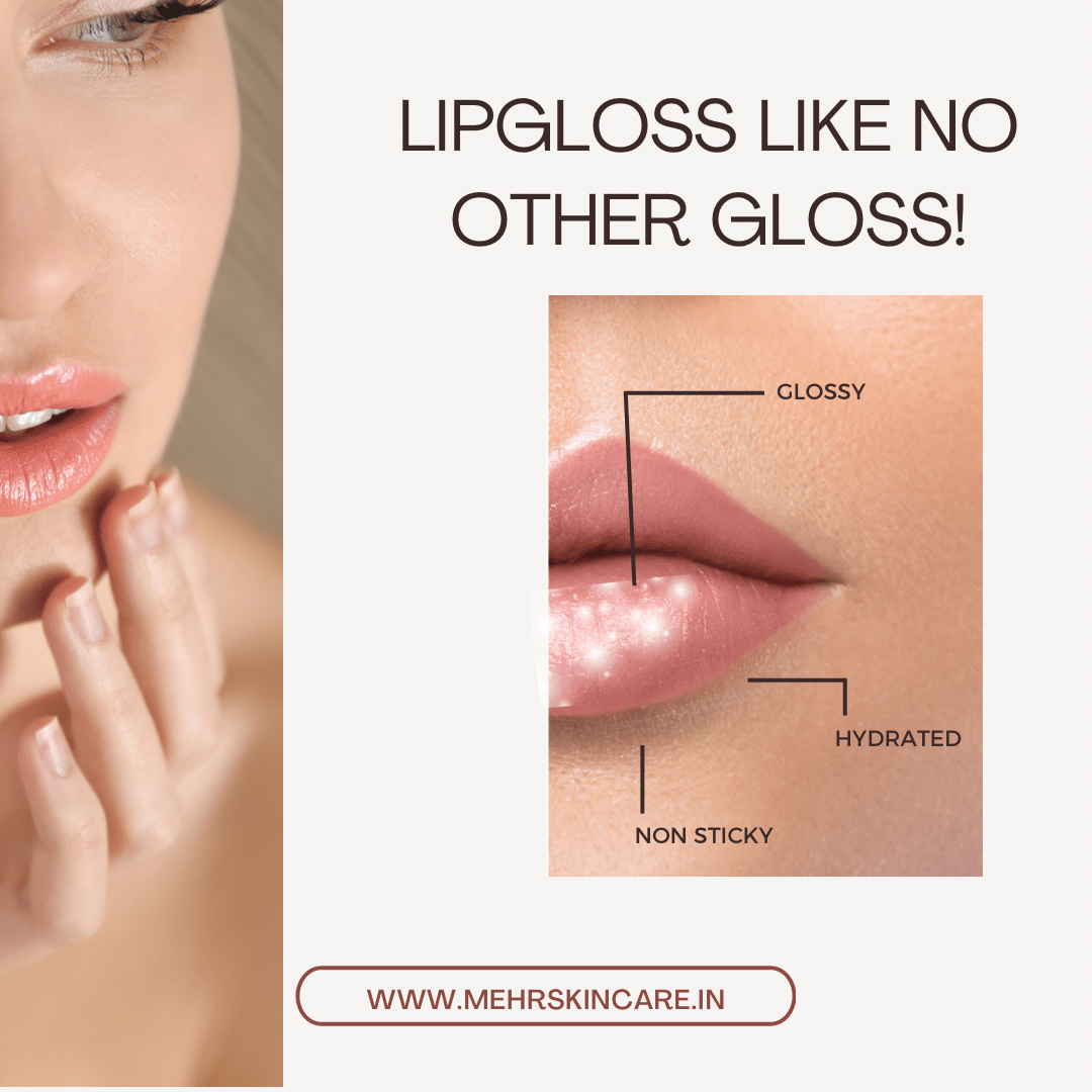 Hydrating, Non - Sticky, Organic Lip Gloss | 6ml - Mehr Skincare