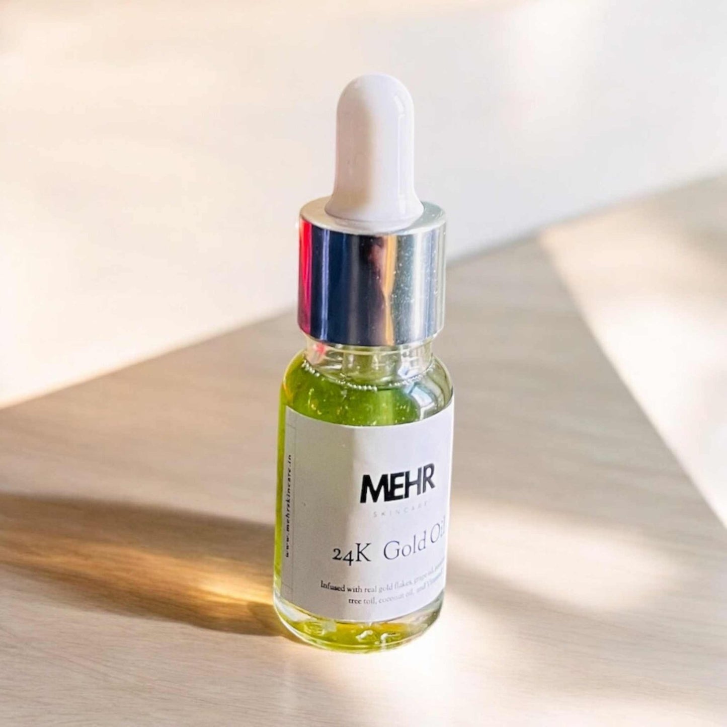 24K Gold Organic Face & Body Oil Serum - Mehr Skincare