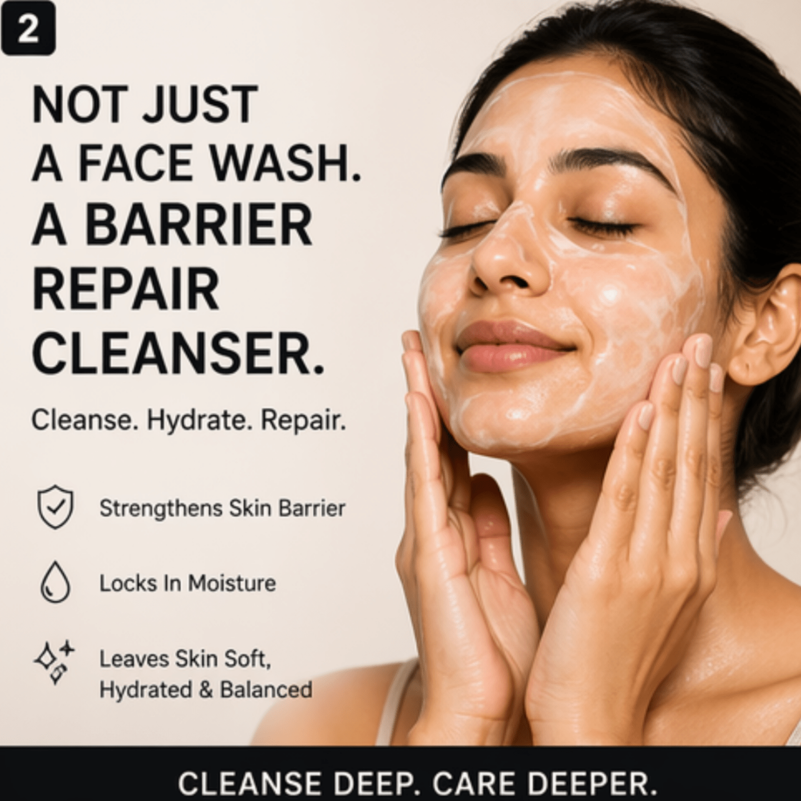 Gentle Face Wash and Cleanser - Mehr Skincare
